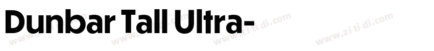 Dunbar Tall Ultra字体转换